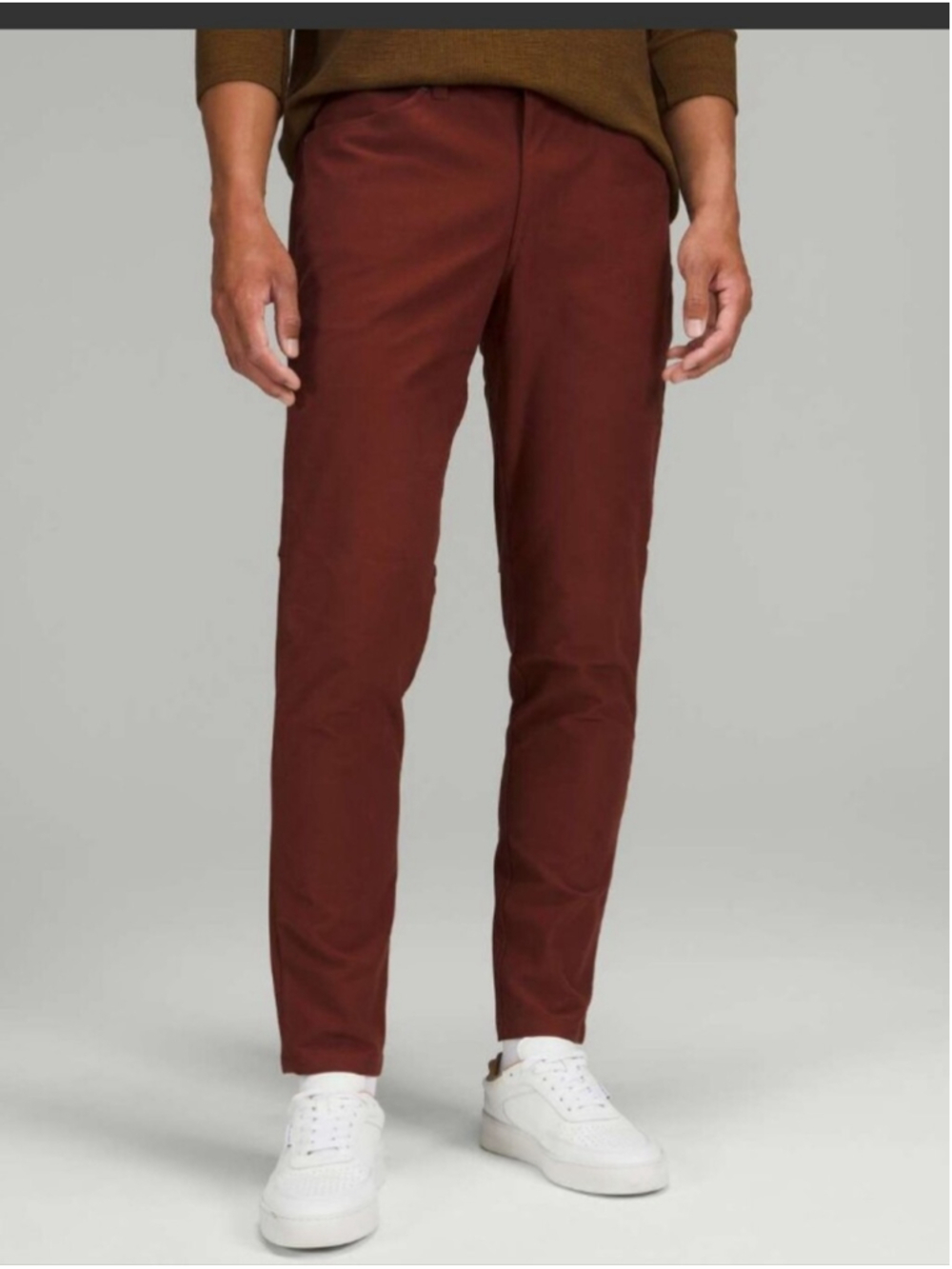 Lululemon Mens ABC Slim-Fit Pant Utilitech Date Brown 32x31 Like New